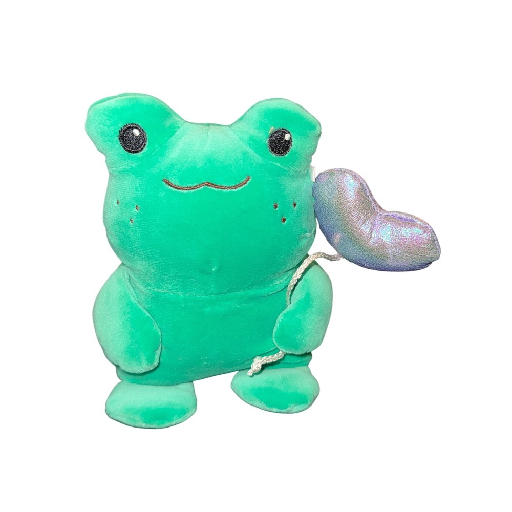 Green Frog Plush with HeartTarget Bullseye's‎ Playground Kids New